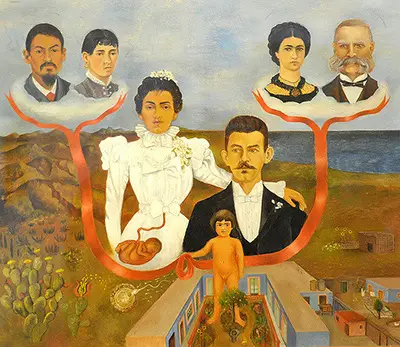 My Grandparents, my parents and me Frida Kahlo